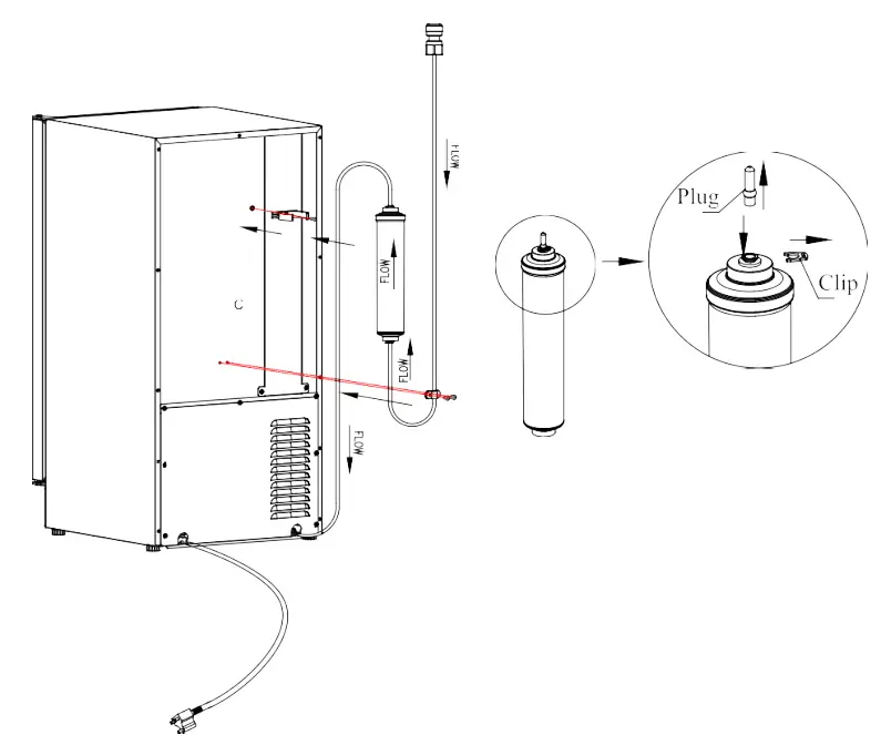 SUMMIT BIM271OS Crescent Ice Maker - DOOR SWING 1