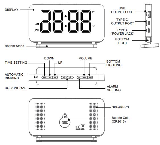 SZELAM -EN8853A-RGB -Digital- Led- Alarm -Clock- FIG-1