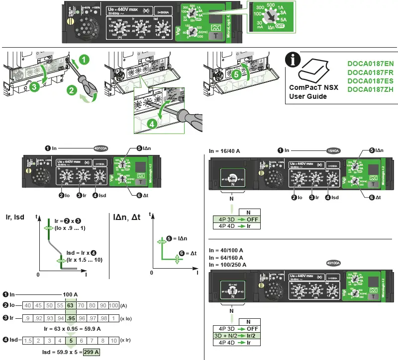 Schneider Electric ComPacT NSX100-250 MicroLogic 4.2 Trip Units 4