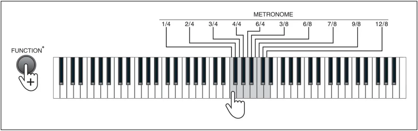 Schubert 10034897 Piano Keyboard - Metronome