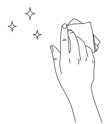 Wipe the surface to make sure it's clean and dry.