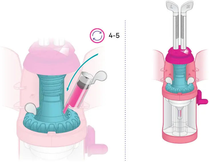 Filling a lip Gloss Tube