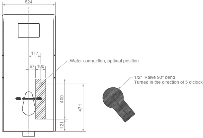 Installation interface for water