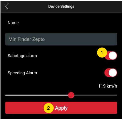 Sabotage Alarm