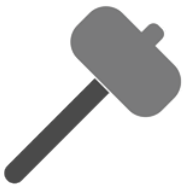 Rubber gavel