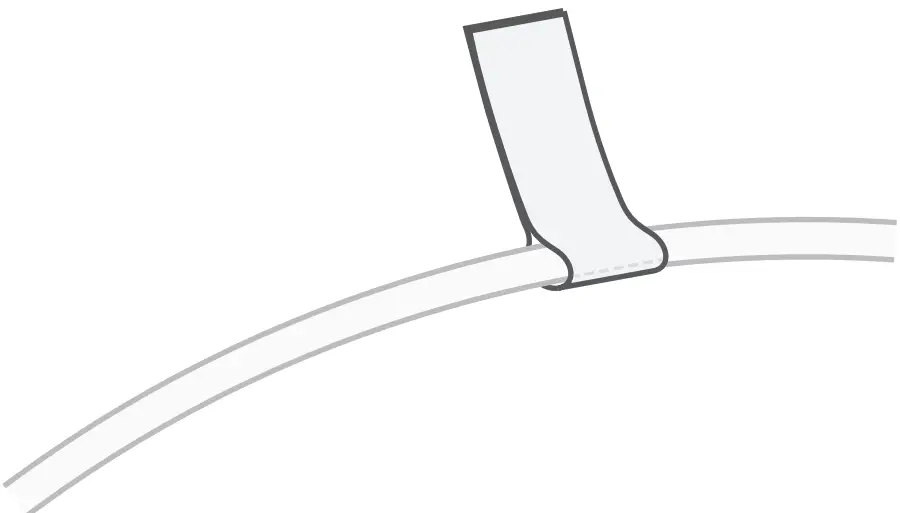 Attach the included cable labels 