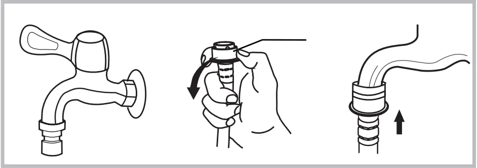 Special tap for washing machine