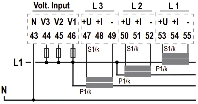 CONNECTIONS FOR VOLTAGE
