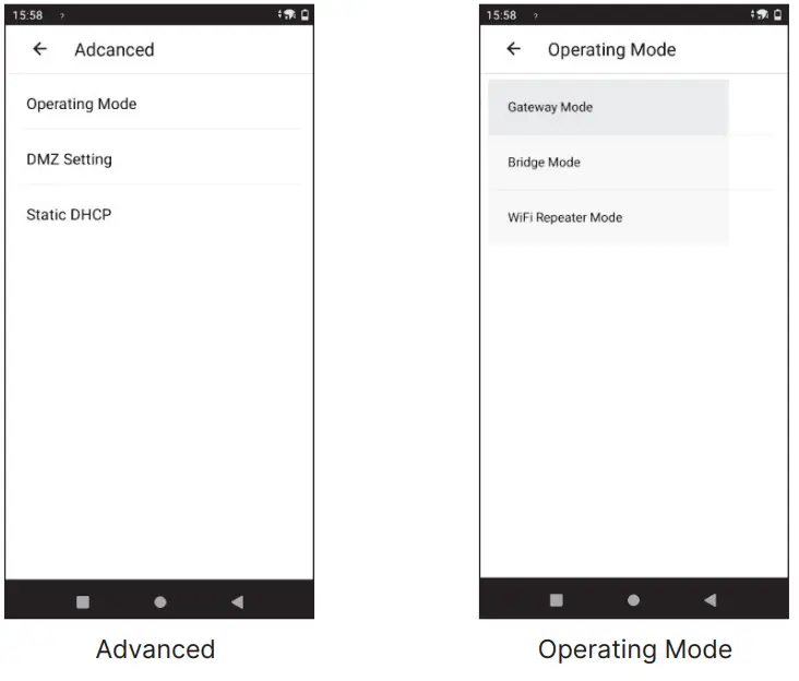 Advanced Setting