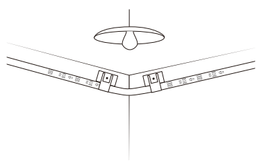 Power on the strip lights and begin using.
