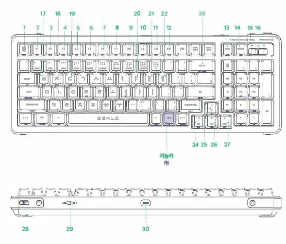 Seenda- R100 -Mechanical -Keyboard- User- FIG-1