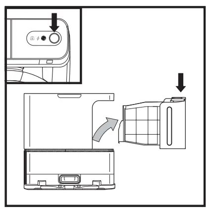 Shark 2500 Robot Vacuum - BASE DUST BIN