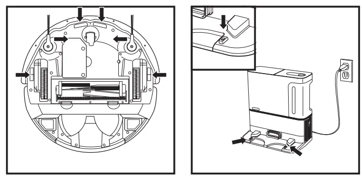 Shark 2500 Robot Vacuum - CHARGING CONTACTS
