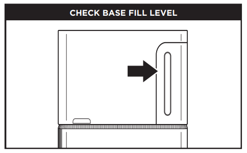 Shark 2500 Robot Vacuum - CHECK BASE FILL LEVEL