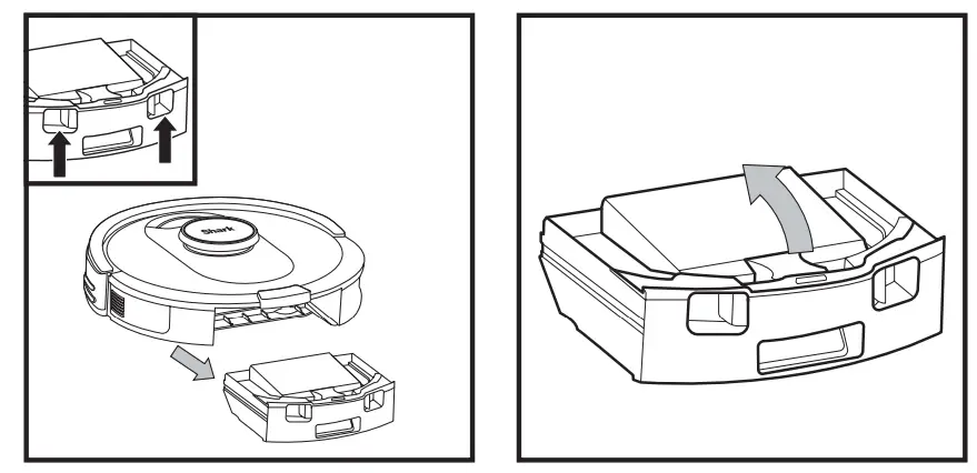 Shark 2500 Robot Vacuum - ROBOT DUST BIN
