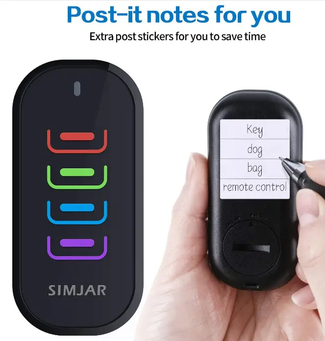 Simjar-QF04C-Wireless-Remote-Control-RF-Key-Finder-Locator-key post
