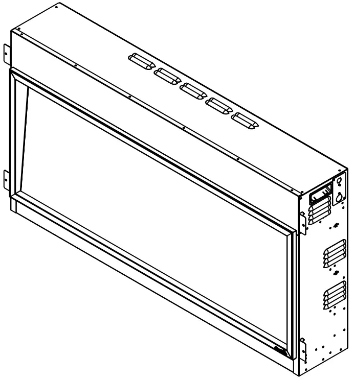 SimpliFire SF-SC43-BK Scion Series Electric Fireplace