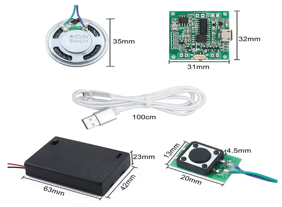 Stemedu FZ4523A Sound Recordable Module Button Control Programmable 1