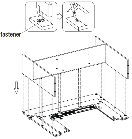 StyleWell 1007529386 Grantley 50 Inch Wall Mantel Electric Fireplace - Attaching the Front and Sides
