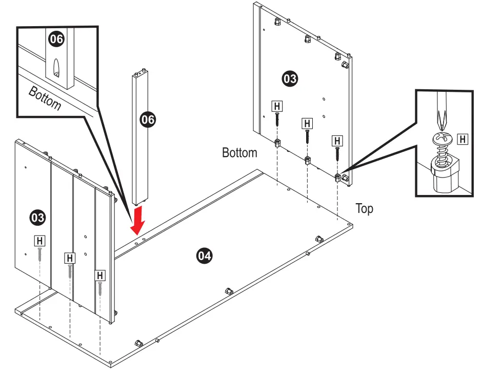 Sunnydaze DECOR AGR-386 Gray Wood Storage Trunk - ASSEMBLY 3