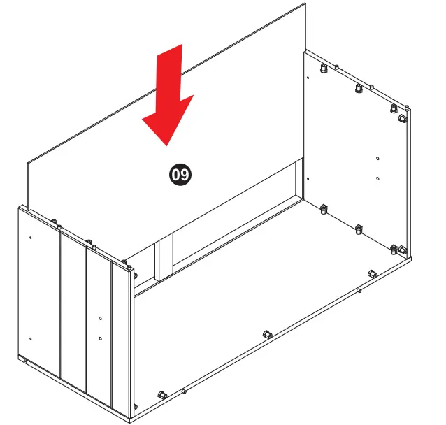 Sunnydaze DECOR AGR-386 Gray Wood Storage Trunk - ASSEMBLY 4