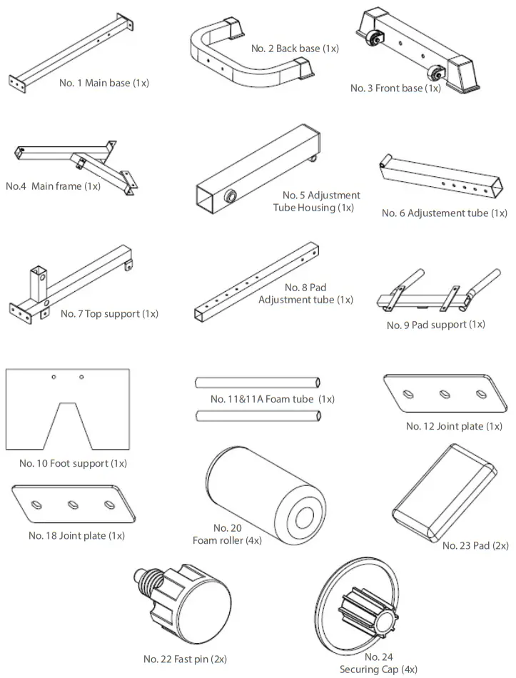 TAURUS B800 Back Trainer - Parts