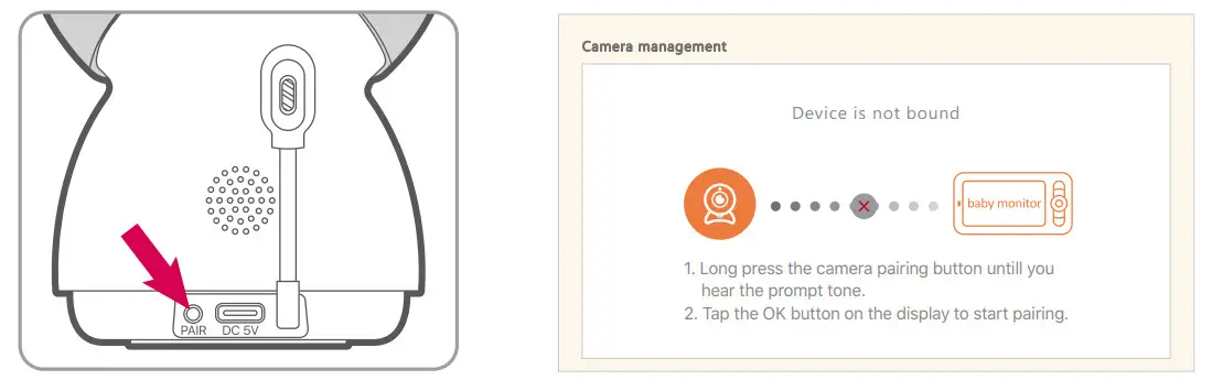 TECGUUD BABY5SM Baby Monitor Kit - camera 10