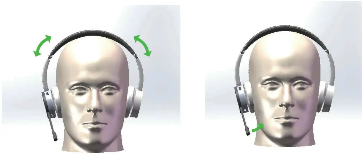 TELLUR TLL411007 Voice Pro Wireless Headset - Adjusting