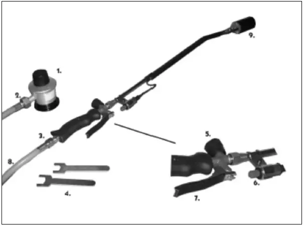 TEXAS WBG1100 Gas Burner Set With Air Wheels 01