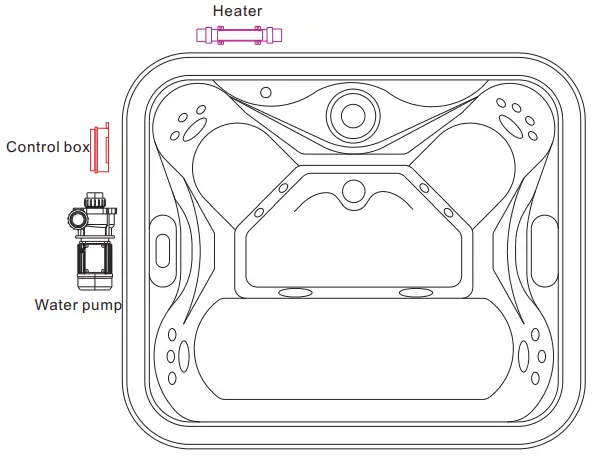 THE HOME DEPOT WS 094D 4-Person 21 Jet Hot Tub with Pearl White Interior and Bluetooth - Water controc1