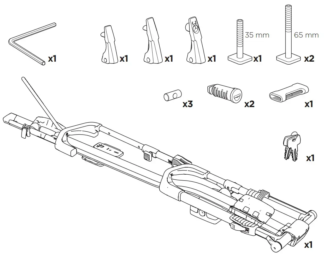 THULE 599 UpRide Bike Rack - figure 2