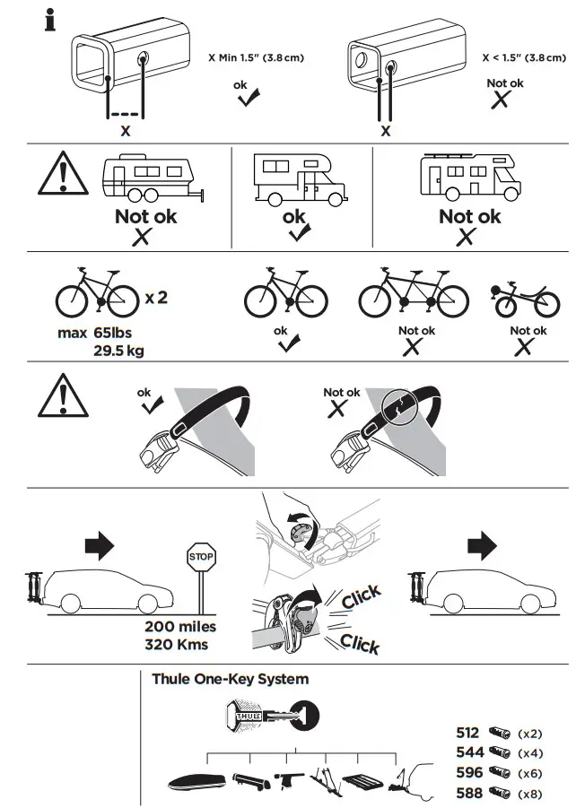 THULE 903202 EasyFold XT 2-Bike Platform Hitch Rack - Parts Included 1