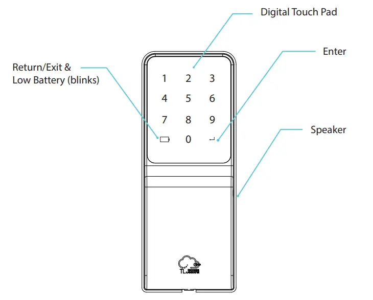 TLJ access control ZPADv3.4 Touchscreen Keypad with Z-Wave and Bluetooth - Installation 2