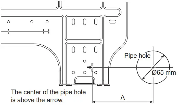 TOSHIBA RAS 05 Seiya Plus Air Conditioner - Cutting a hole