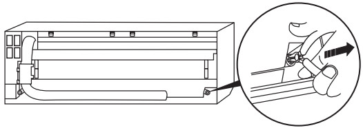 TOSHIBA RAS 05 Seiya Plus Air Conditioner - drain cap