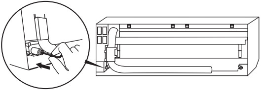 TOSHIBA RAS 05 Seiya Plus Air Conditioner - fix the drain cap