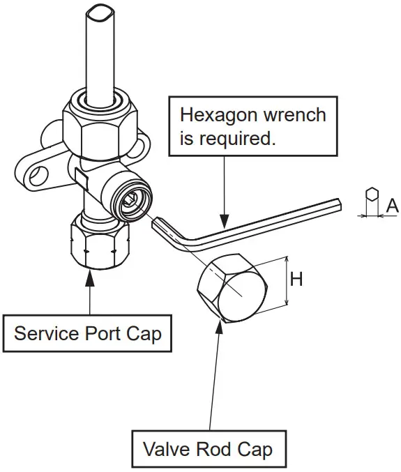 TOSHIBA RAS 05 Seiya Plus Air Conditioner - valve cap