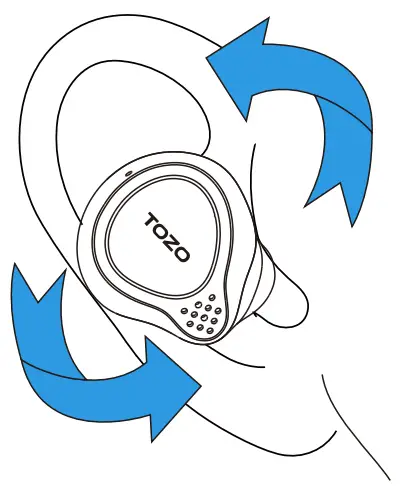 How to wear your TOZO earbuds