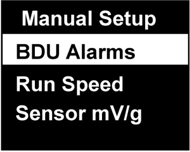 TPI 9085 Smart Vibration Analyser - alarm settings