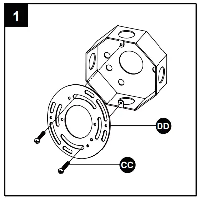 TRUE FINE TD130008OT 1-Light 13 inch Black Motion Sensor Outdoor Wall Lantern Sconce - ASSEMBLY