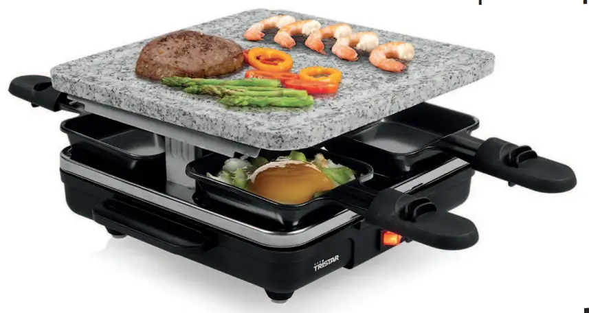  TRiSTAR RA-2745 Raclette Piedra Stone 