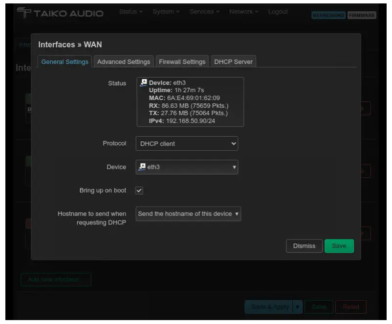 Taiko Audio V16.x22069 Extreme Router- Network setup