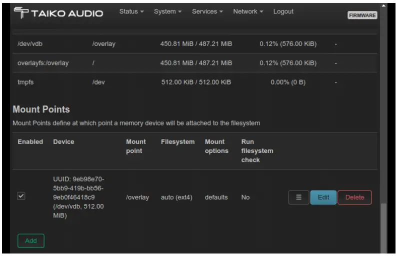 Taiko Audio V16.x22069 Extreme Router- USB drive sharing