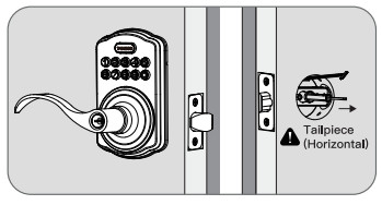 TeeHO TK004 Keyless Entry Electronic Door Locks with Keypads - Assembly1
