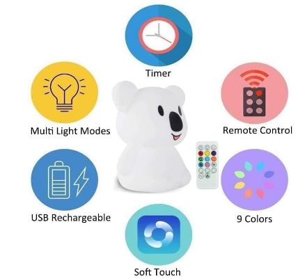 Tekemai -TC891-8-Timing-Function-Multicolor-Light-features