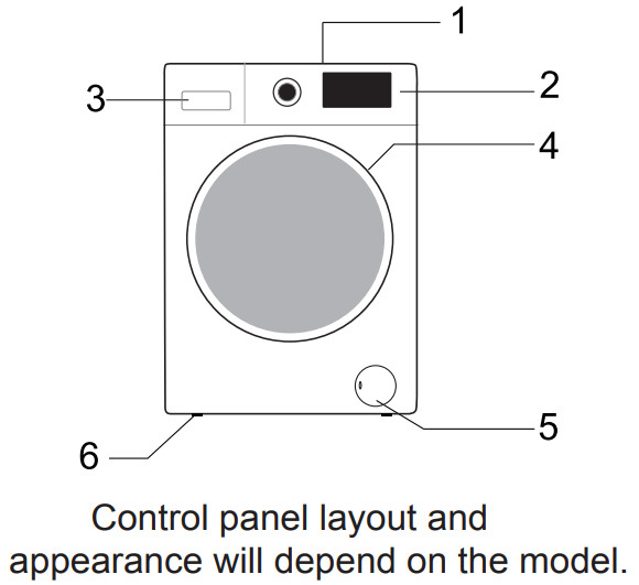 Teknix TKW10142HW 10kg Freestanding Washer - DESCRIPTION