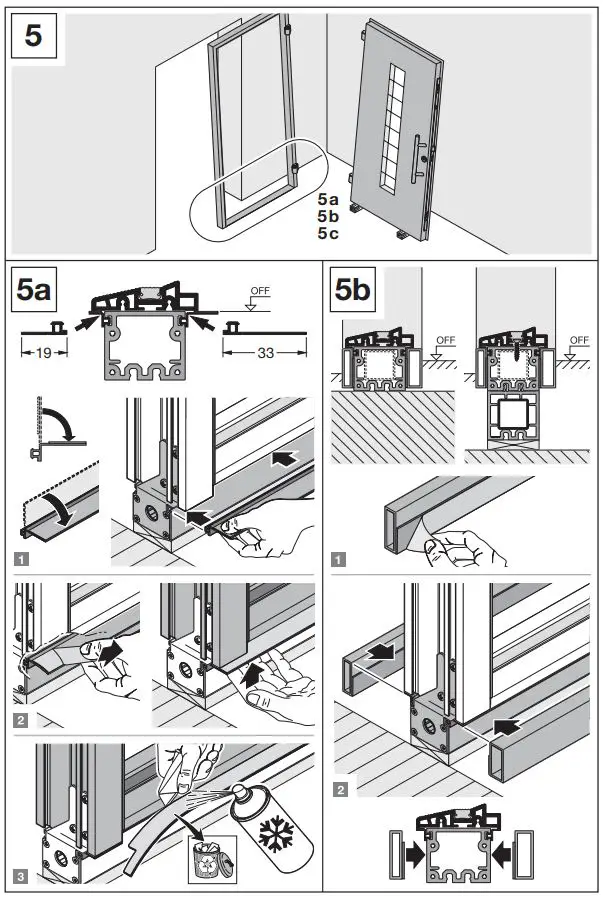 Template BA B168xH238 Aluminium Entrance Door User Manual - How to use