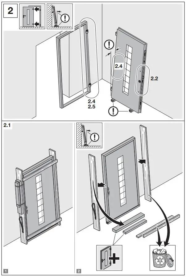 Template BA B168xH238 Aluminium Entrance Door User Manual - How to use
