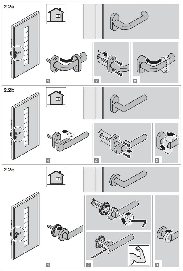 Template BA B168xH238 Aluminium Entrance Door User Manual - How to use