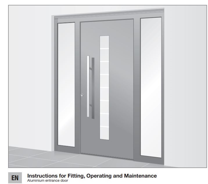 Template BA B168xH238 Aluminium Entrance Door User Manual